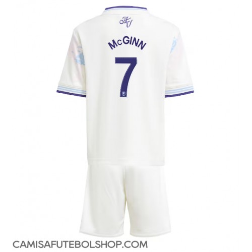 Camisa de time de futebol Aston Villa John McGinn #7 Replicas 3º Equipamento Infantil 2025-26 Manga Curta (+ Calças curtas)